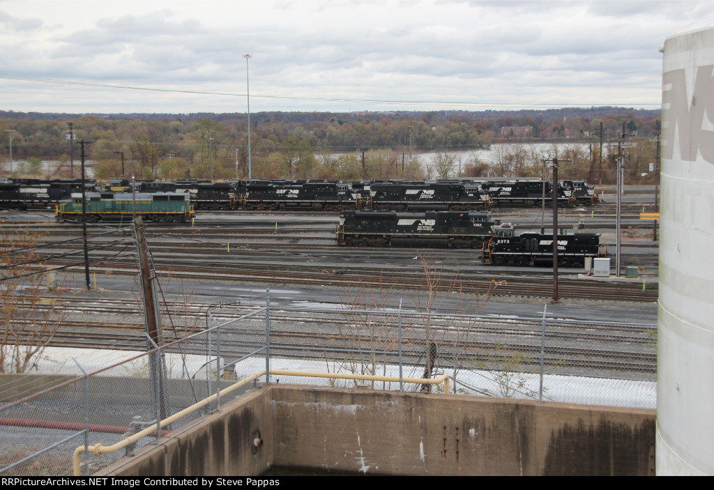 NS units in Enola yard, with an RBMN SD50